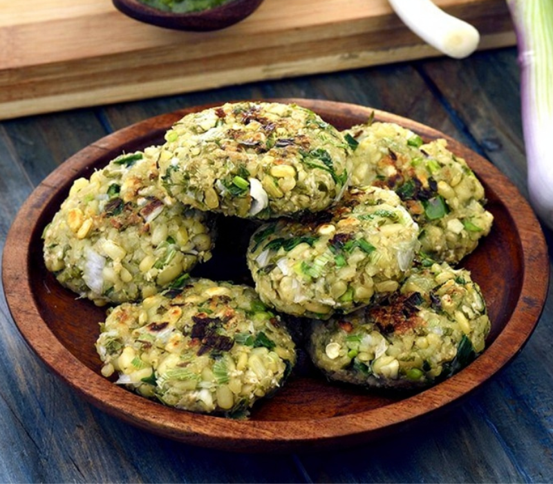 Sprouted Moong Cutlet